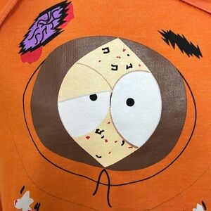 NWT South Park “They Killed Kenny” Orange Hoodie Size M/L